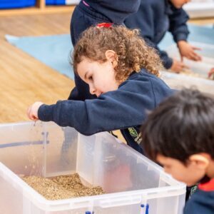 Nursery children playing and learning at Vita et Pax Preparatory School, Southgate N14, North London